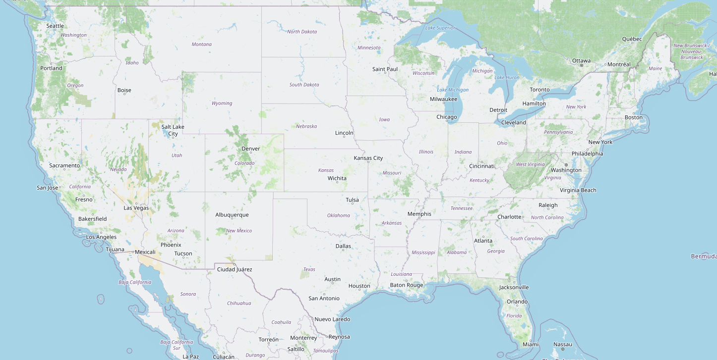 Map of Marine Transport locations across the eastern United States